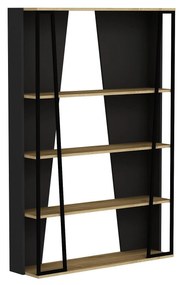 Regál Nidupe 1 (zafír tölgy + antracit + fekete) . 1093059