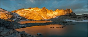 Egy hegyvidéki táj képe (120x50 cm)