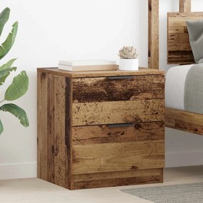 Éjjeliszekrény fiókkal 2 pcs Régi fa 45 x 39 x 50 cm Faanyag