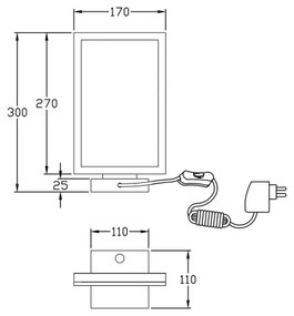 Fabas Luce 3394-30-282 - LED Dimmelhető asztali lámpa BARD LED/15W/230V antracit