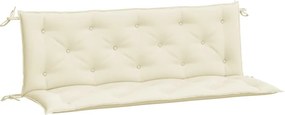 vidaXL 2 db krémfehér oxford szövet kerti padpárna 150 x 50 x 7 cm