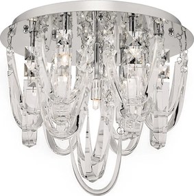 DAR LIGHTING ROX5050 SAIGON Kristály Mennyezeti Lámpa Csiszolt Króm G9 IP20