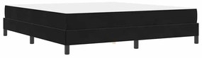 Boxspring ágy matraccal matracmal Fekete 180 x 200 cm Bársony