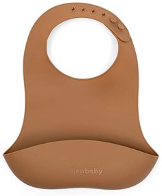 Szilikon előke New Baby barna