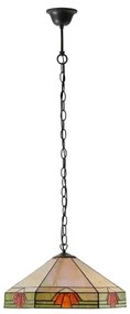 Endon 64285 - Tiffany NEVADA láncos csillár 1xE27/60W/230V átm. 35 cm
