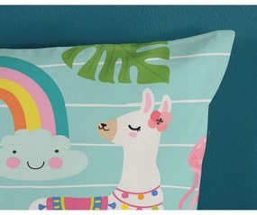 Kék egyszemélyes pamut gyerek ágyneműhuzat 140x200 cm Festen – Good Morning