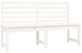 fehér tömör fenyőfa kerti pad 157,5 cm