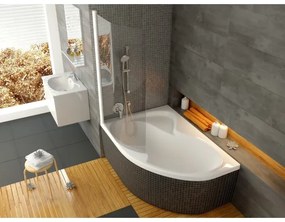 Ravak CM21000000 - Sarokkád ROSA 160x105 cm akril/fehér