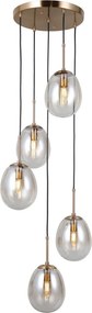 Italux modern függeszték meolo borostyán arany itxpnd-40825-5-gd