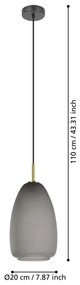 Eglo 900506 - Csillár zsinóron ALOBRASE 1xE27/40W/230V