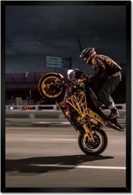 Poszterek keretben 40x60 Motorral egy keréken