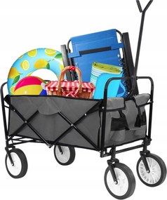 Kocsi Kerti Szállító Összecsukható Kerti Utánfutó Nagy