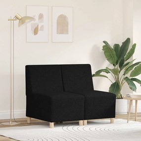 Karfa Nélküli Modularis Kanapé Egység 2 pcs Fekete