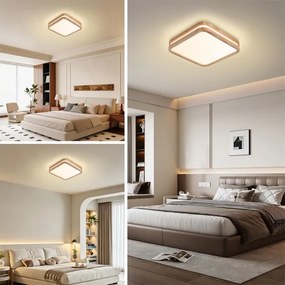 Brilagi -LED Mennyezeti lámpa MOLINA SQUARE LED/32W/230V 3000/4000/6000K tölgy 30x30 cm