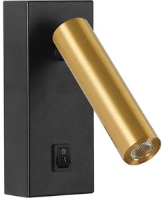 Brilagi - LED Fali spotlámpa MAYA LED/3W/230V 4000K fekete/arany