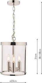 Laura Ashley Selbourne 3650354-Q Függőlámpa 3x40W/E14 IP20