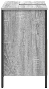 szürke sonoma éjjeliszekrény fiókkal 60x34,5x60 cm