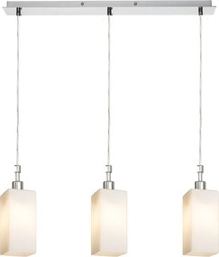 RENDL LIZ III 60 závěsná opálové sklo/matný nikl 230V LED E27 3x15W
