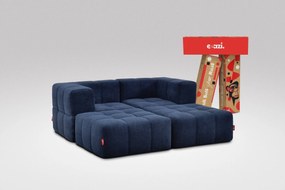 4 Teiliges Modulares Sofa – Blau