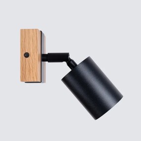 Sollux SL.1343 - Fali spotlámpa FAGER 1xGU10/10W/230V fekete