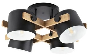 Redo 01-2401 - Felületre szerelhető csillár POOH 4xE27/42W/230V bükkfa