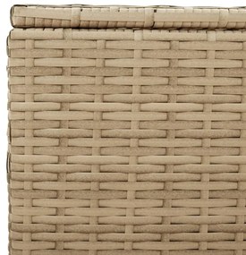 vegyes bézs polyrattan kerti tárolóláda 190 L