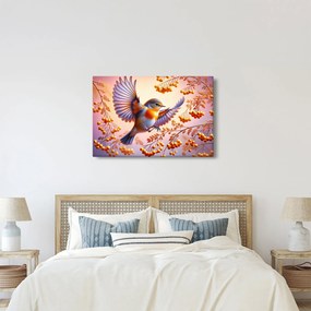 Kép - Madár berkenyével (90x60 cm)
