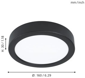Eglo 99222 - LED mennyezeti lámpa FUEVA 5 LED/10,5W/230V
