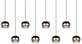 Fekete-ezüstszínű LED függőlámpa Orbit – Trio Select