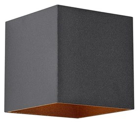 Kültéri fali lámpa fekete, LED-del, 2-fényes, IP65, szolár - Charlene