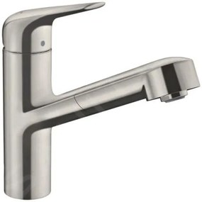 Hansgrohe Focus M42, mosogató csaptelep M4214-H150 kihúzható spray-vel, sBOX, rozsdamentes megjelenés, HAN-71829800