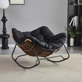 Hintafotel Fekete Párnával. ELTON