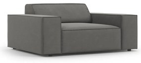Szürke bársony fotel Jodie – Micadoni Home