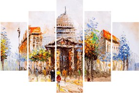 Kép - Festett városi emlékmű (150x105 cm)