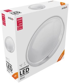 Avide LED Mennyezeti Lámpa Pandora (Alu) 18W 330*100mm NW 4000K