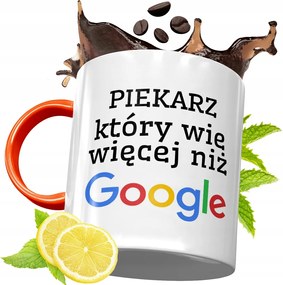 Narancssárga Bögre Péknek Ajándék fényképes nyomtatással