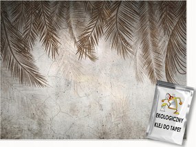 Fotótapéta Pálmalevelek Tollak A Nappali Hálószobájába Flizelina Tapéta 350x250