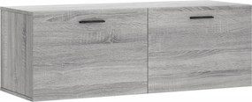 vidaXL szürke sonoma színű szerelt fa faliszekrény 100 x 36,5 x 35 cm