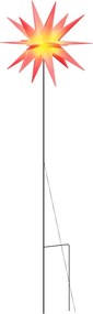 vidaXL összecsukható tüskés piros karácsonyi lámpa LED-del 57 cm