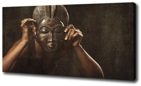 Vászonkép nyomtatás Afrikai maszk oc-77701423