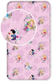 Disney Hercegnők Royal gumis lepedő 90x200 cm