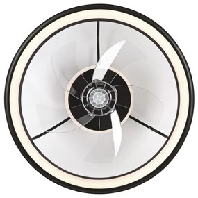 LED Mennyezeti lámpa ventilátorral FARGO LED/37W/230V fekete + távirányító