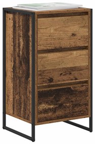 Széf fiókkal Öreg fa 42 x 36 x 75.5 cm Faanyag