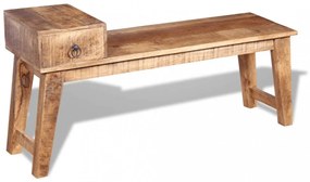tömör mangófa pad fiókkal 120 x 36 x 60 cm