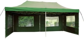 GARTHEN Kerti sátor összecsukható PROFI 3 x 6 m zöld