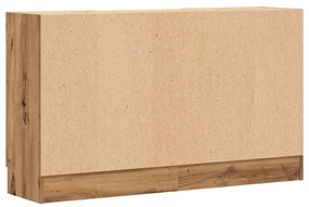 kézműves tölgy színű szerelt fa tálalószekrény 120x30,5x70 cm
