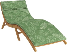 vidaXL Napozó Fekvőpárna Zöld 178 x 60 x 4 cm Oxford szövet