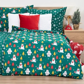 4Home Polar Bear pamut ágyneműhuzat, 140 x 200 cm, 70 x 90 cm