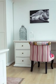 PC asztal, fehér, PARIS 77821