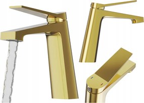 Mosdó Csaptelep Arany Alacsony Fürdőszoba Sárgaréz Modern Csaptelep Selva